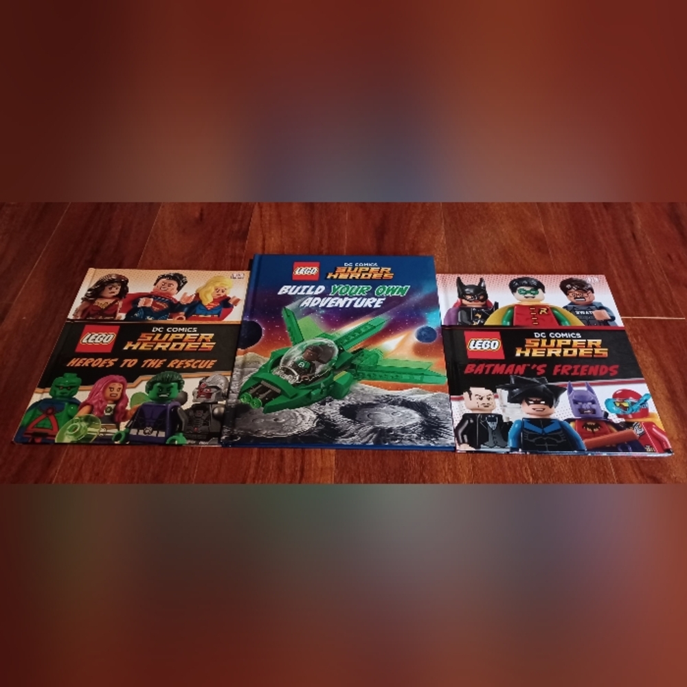 LEGO "DC Superheroes" Build Your Own Adventure, DC Super Heroes Books 3 Pc Set